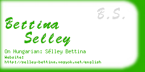 bettina selley business card